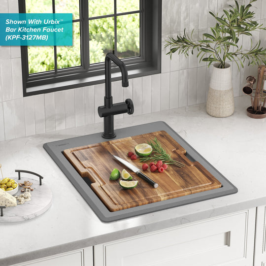 Bellucci Workstation Topmount Drop-In Granite Kitchen Sink