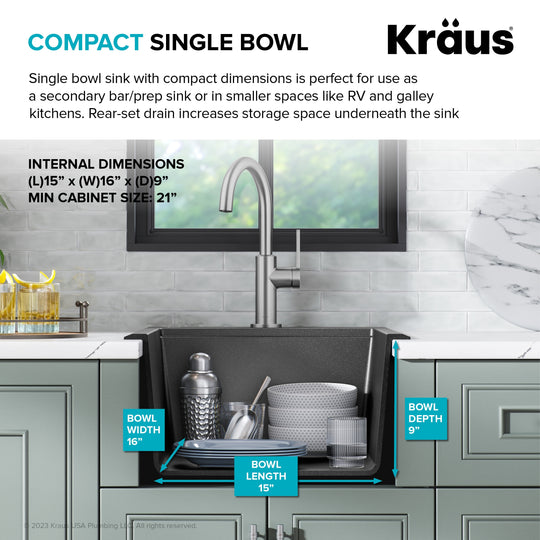 Bellucci Workstation Topmount Drop-In Granite Kitchen Sink