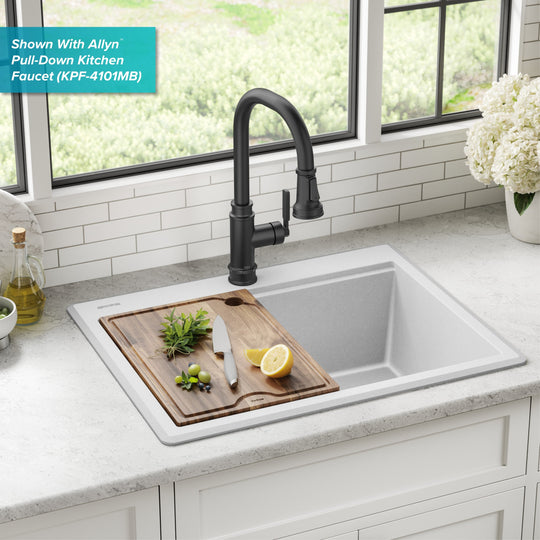 Bellucci Workstation Topmount Drop-In Granite Kitchen Sink