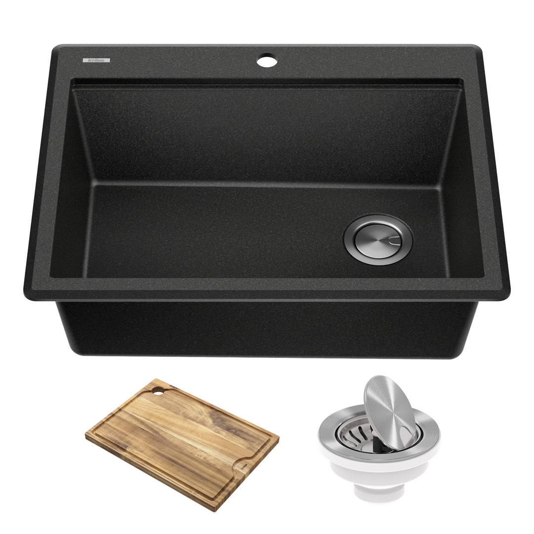 Bellucci Workstation Topmount Drop-In Granite Kitchen Sink