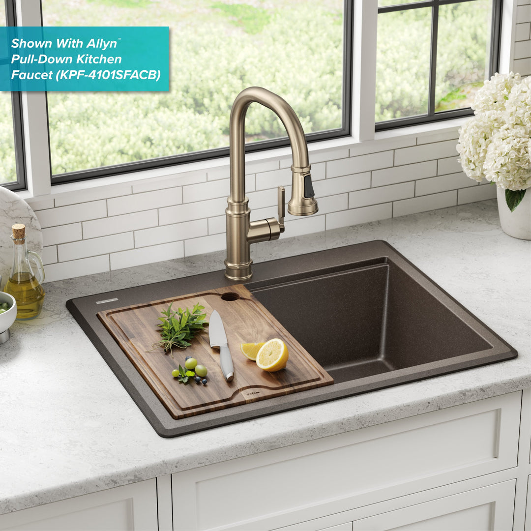 Bellucci Workstation Topmount Drop-In Granite Kitchen Sink