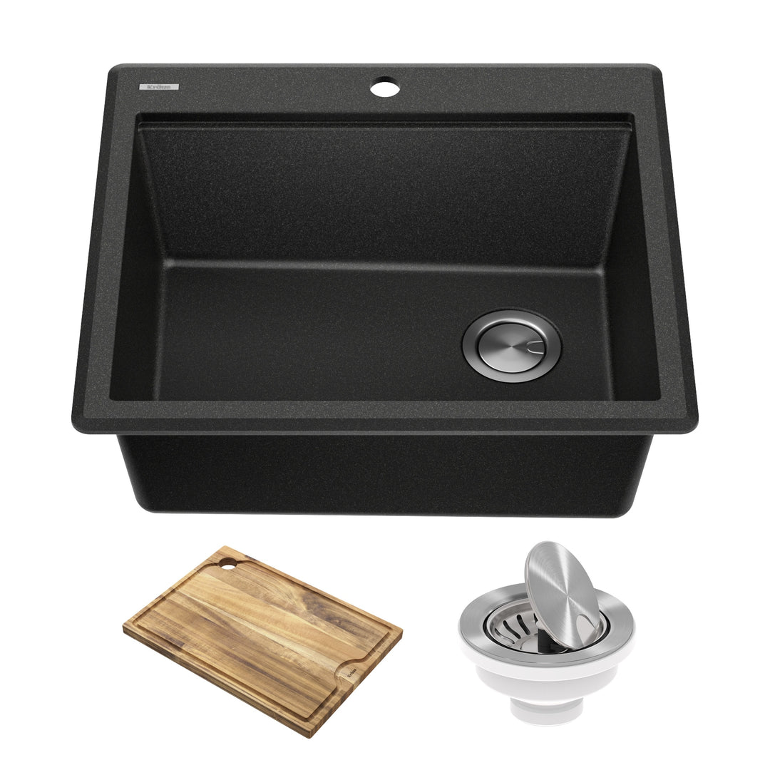 Bellucci Workstation Topmount Drop-In Granite Kitchen Sink
