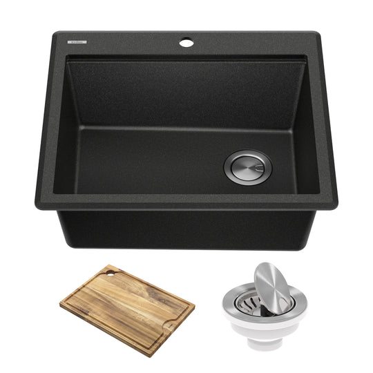 Bellucci Workstation Topmount Drop-In Granite Kitchen Sink