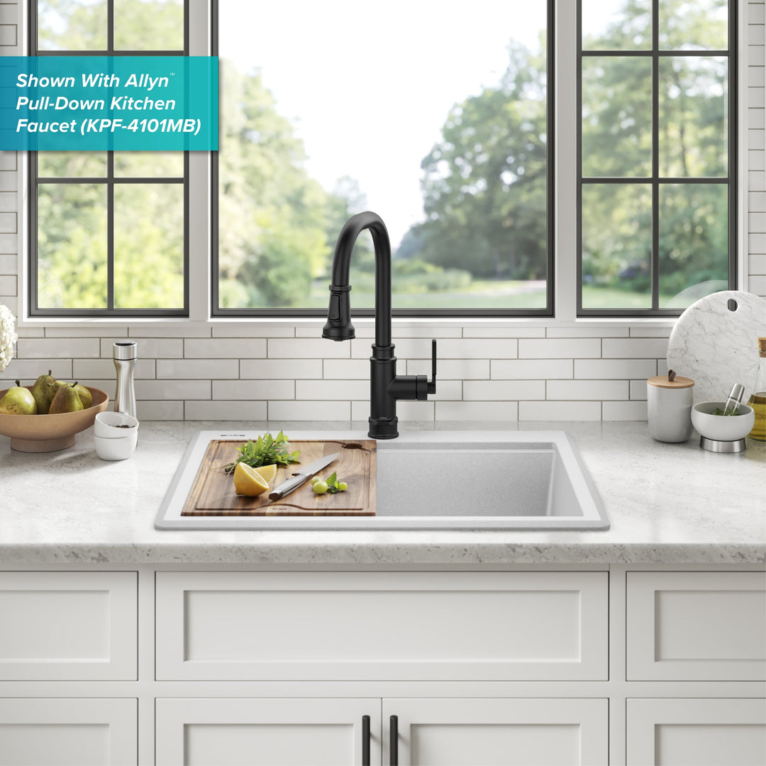 Bellucci Workstation Topmount Drop-In Granite Kitchen Sink