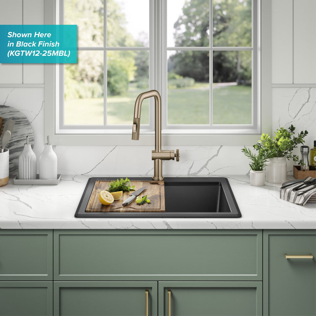 Bellucci Workstation Topmount Drop-In Granite Kitchen Sink