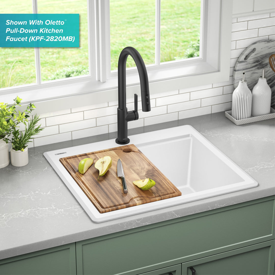 Bellucci Workstation Topmount Drop-In Granite Kitchen Sink
