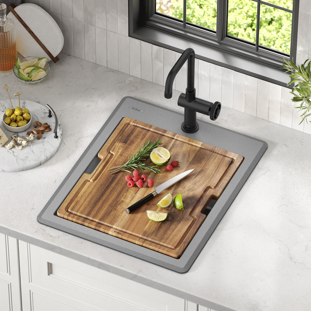 Bellucci Workstation Topmount Drop-In Granite Kitchen Sink
