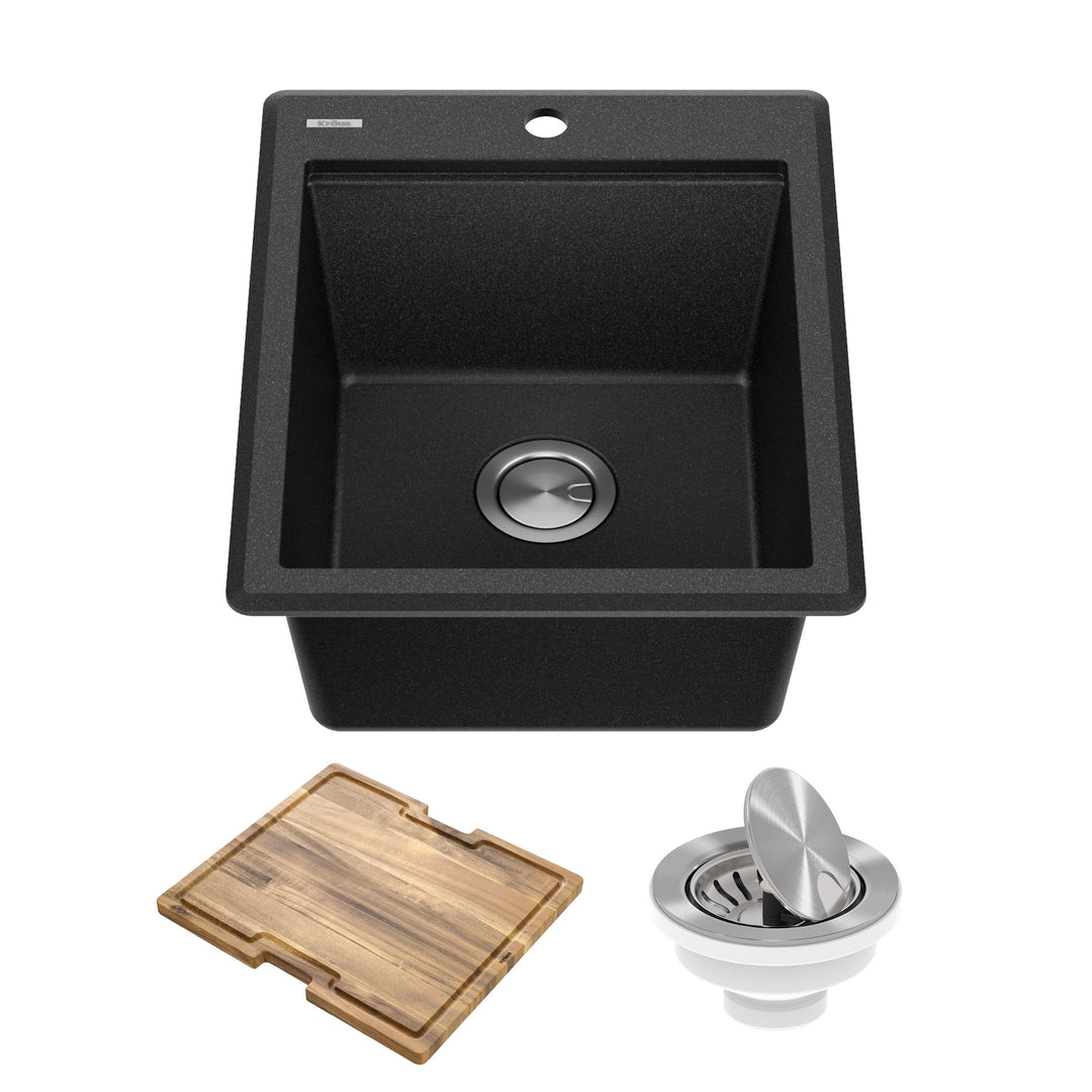 Bellucci Workstation Topmount Drop-In Granite Kitchen Sink