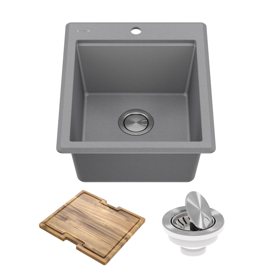Bellucci Workstation Topmount Drop-In Granite Kitchen Sink