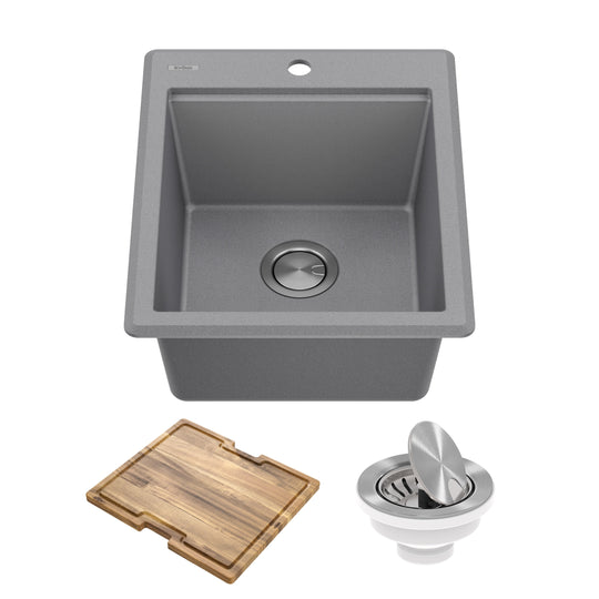 Bellucci Workstation Topmount Drop-In Granite Kitchen Sink