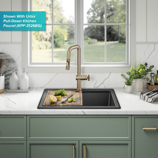 Bellucci Workstation Topmount Drop-In Granite Kitchen Sink