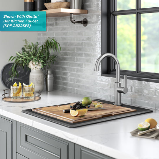 Bellucci Workstation Topmount Drop-In Granite Kitchen Sink