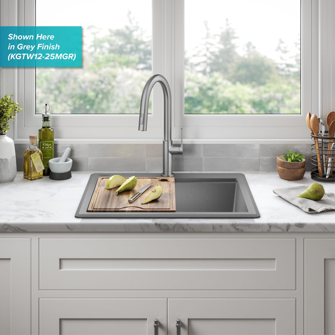 Bellucci Workstation Topmount Drop-In Granite Kitchen Sink