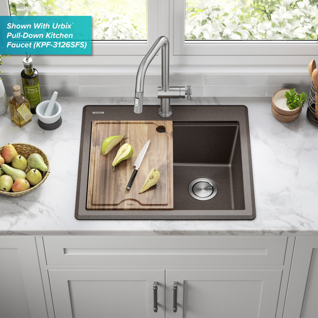 Bellucci Workstation Topmount Drop-In Granite Kitchen Sink