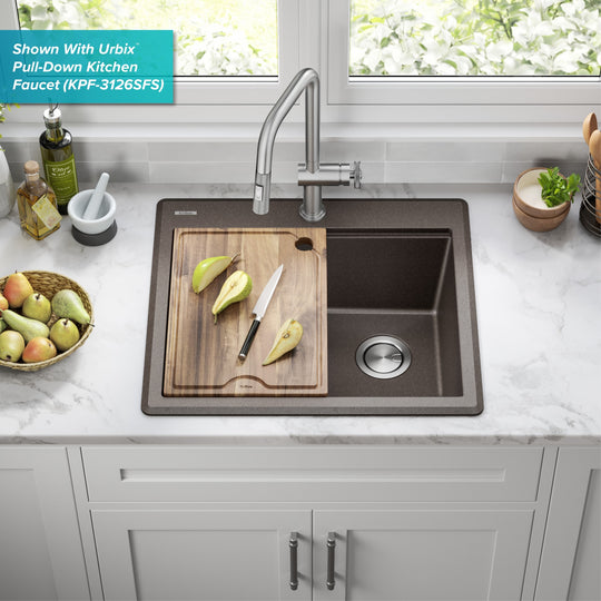Bellucci Workstation Topmount Drop-In Granite Kitchen Sink