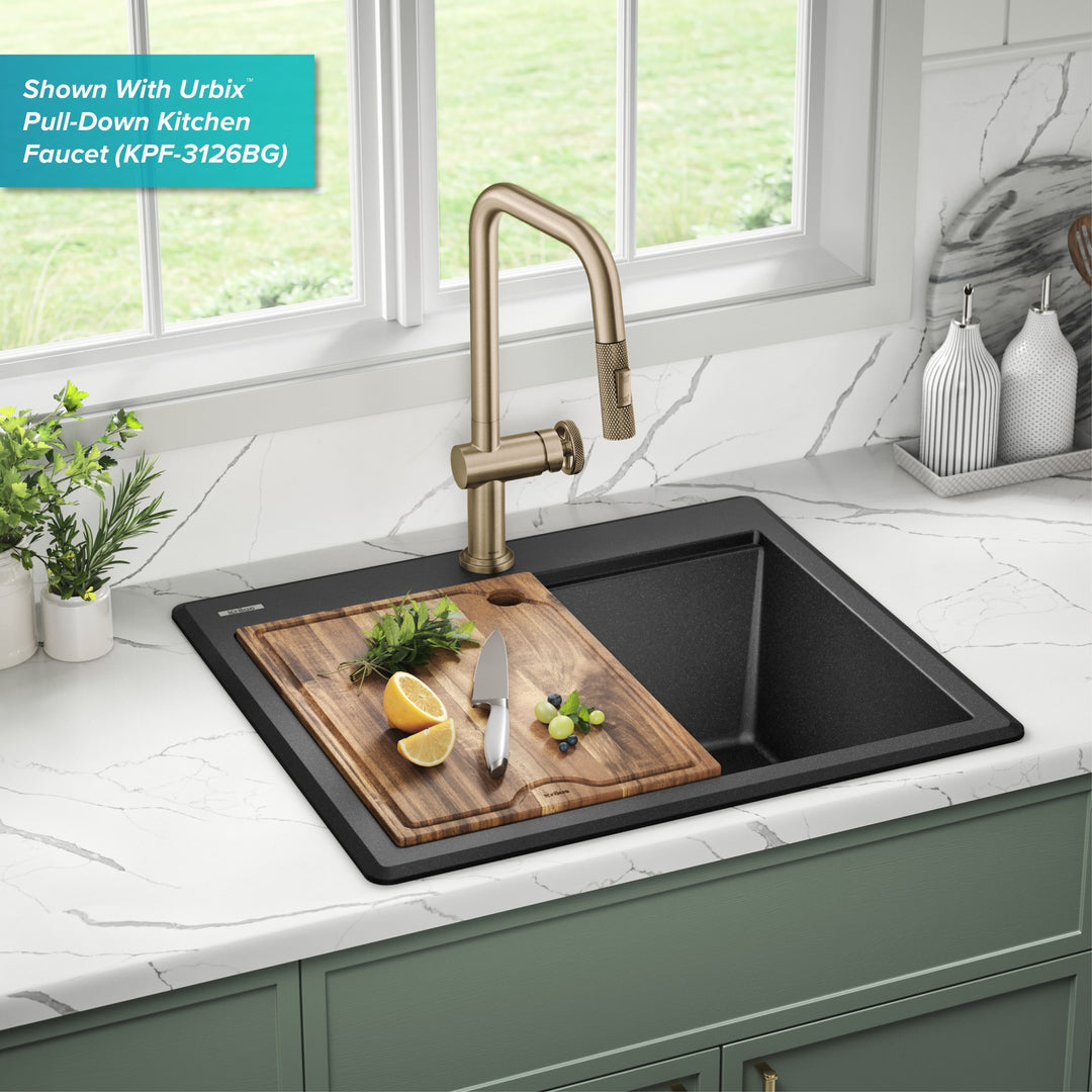 Bellucci Workstation Topmount Drop-In Granite Kitchen Sink