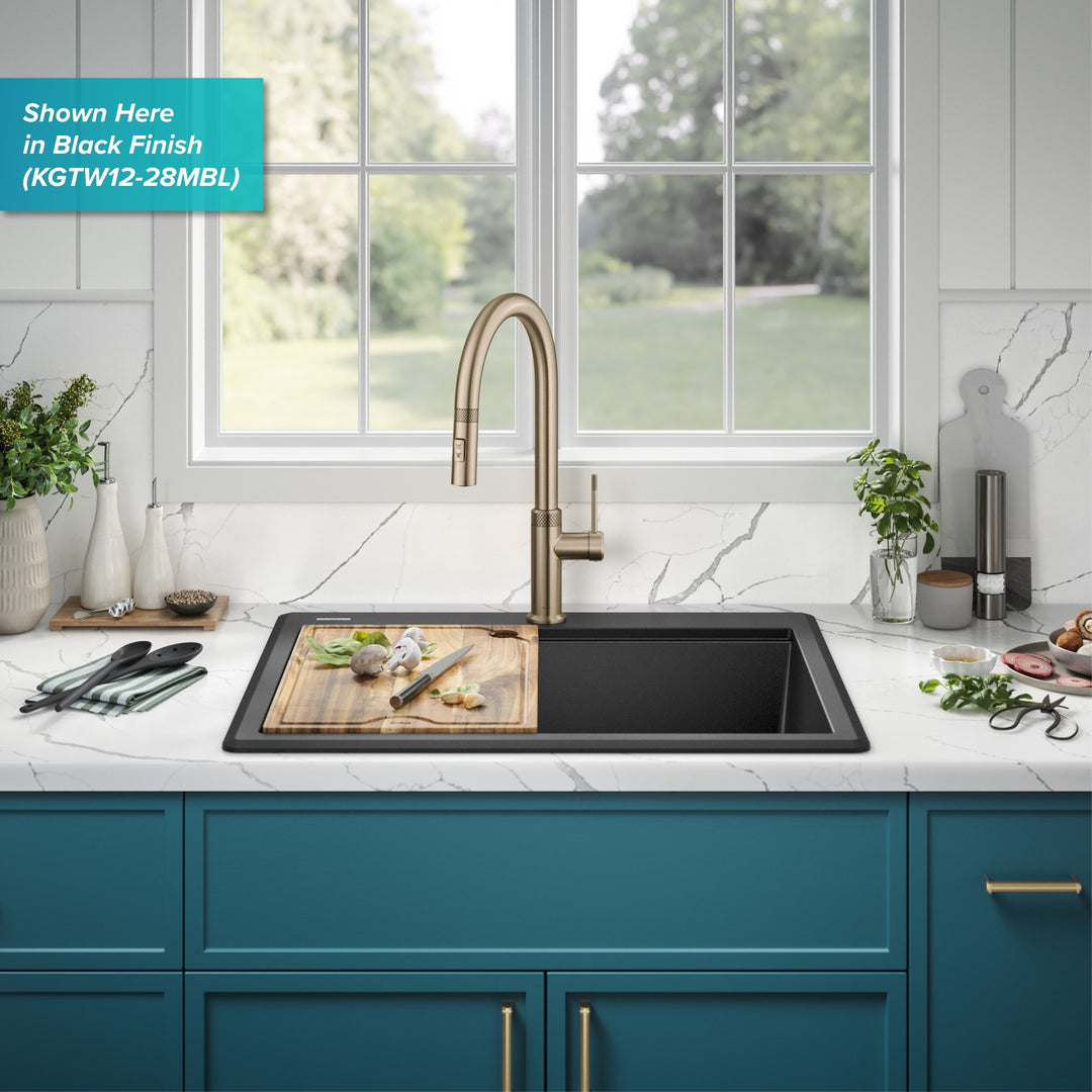 Bellucci Workstation Topmount Drop-In Granite Kitchen Sink