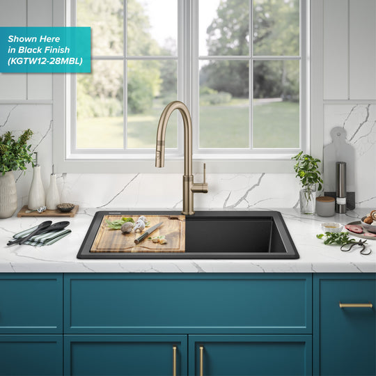 Bellucci Workstation Topmount Drop-In Granite Kitchen Sink