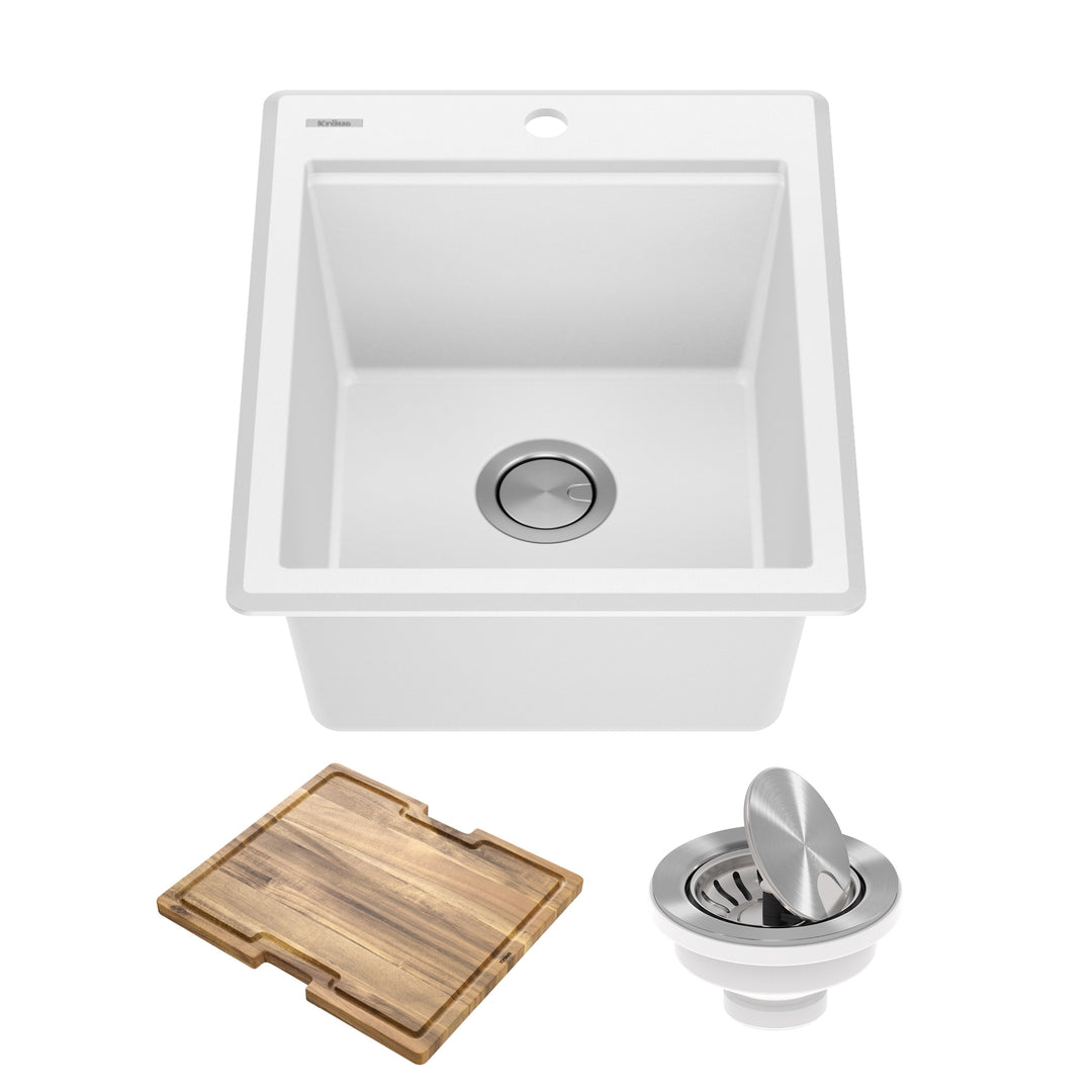 Bellucci Workstation Topmount Drop-In Granite Kitchen Sink