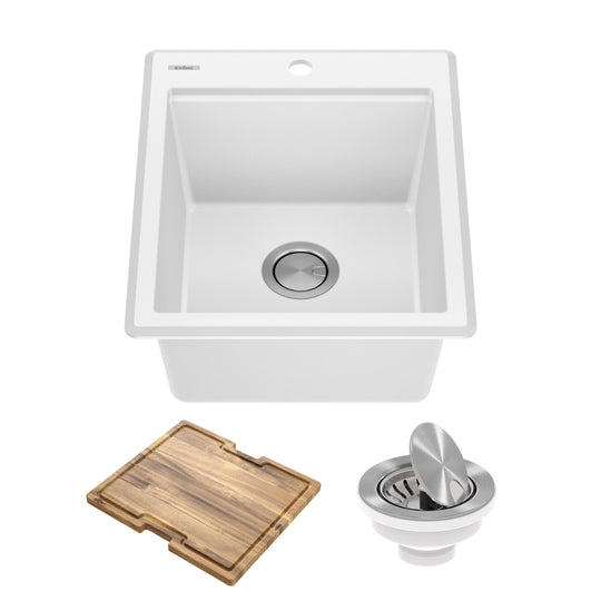 Bellucci Workstation Topmount Drop-In Granite Kitchen Sink