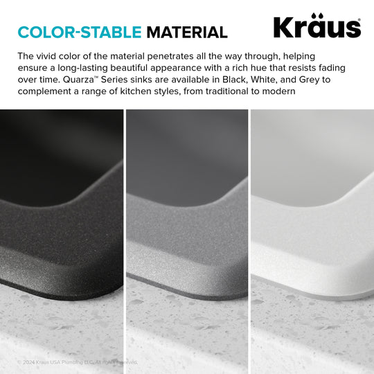 Granite 33 Inch 2-Bowl Undermount Drop-In Kitchen Sink