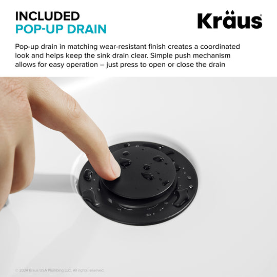 Indy Single Handle Vessel Bathroom Faucet with Pop up Drain