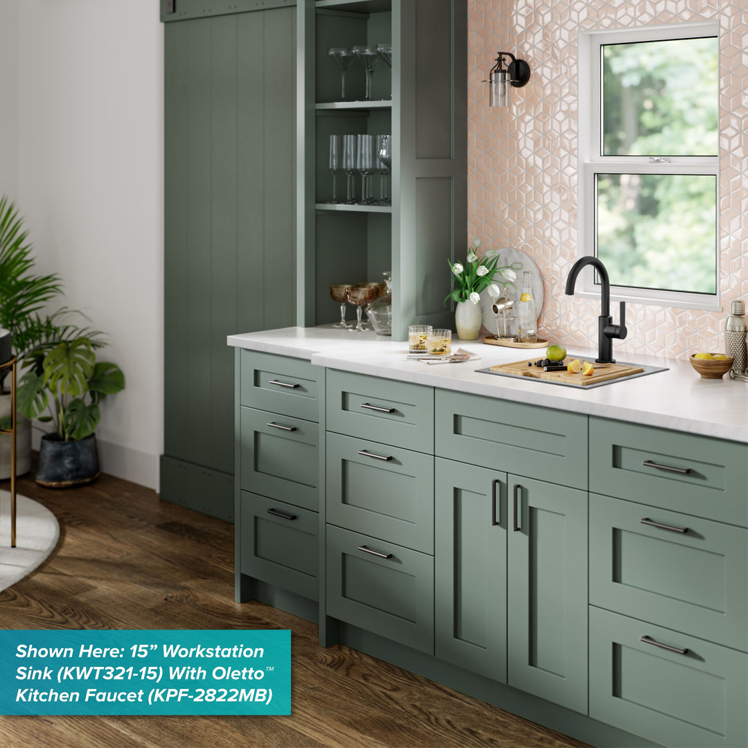 Kore Workstation Drop-In Stainless Steel Kitchen Sink