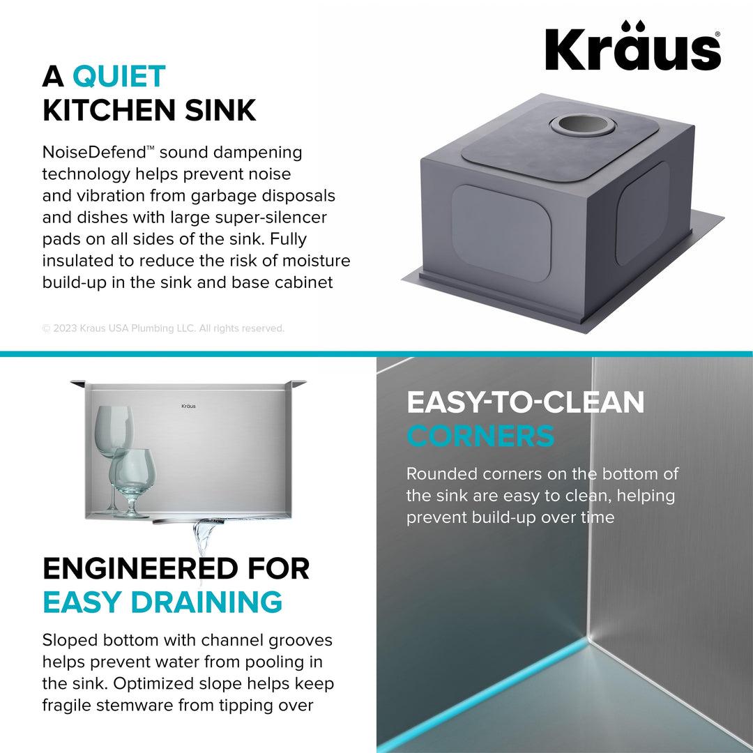 Kore Workstation Drop-In Stainless Steel Kitchen Sink