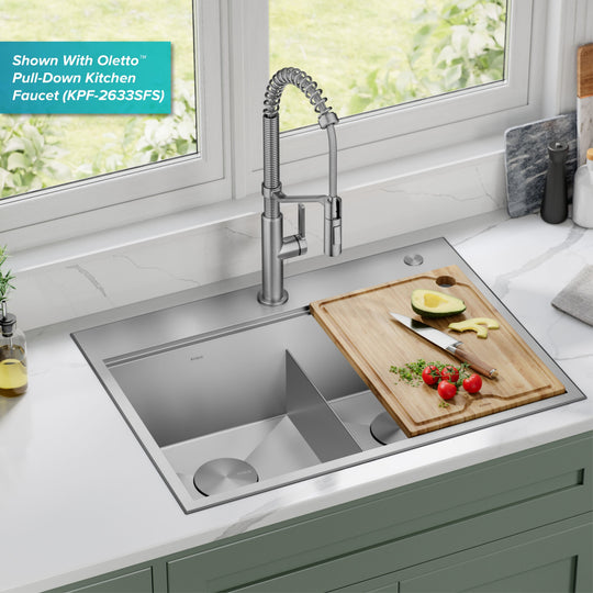 Kore Workstation Drop-In Stainless Steel Kitchen Sink