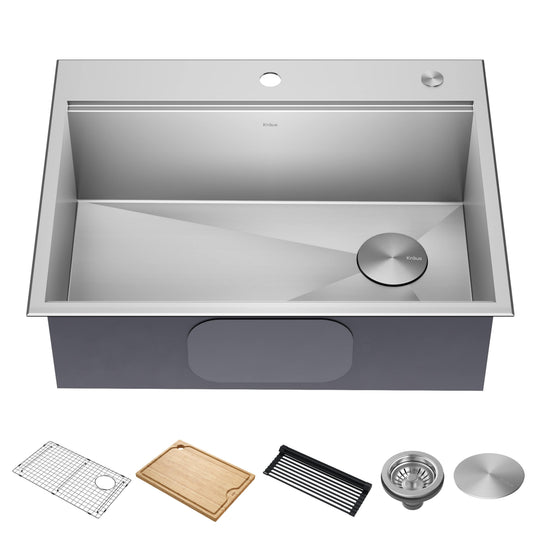 Kore Workstation Drop-In Stainless Steel Kitchen Sink