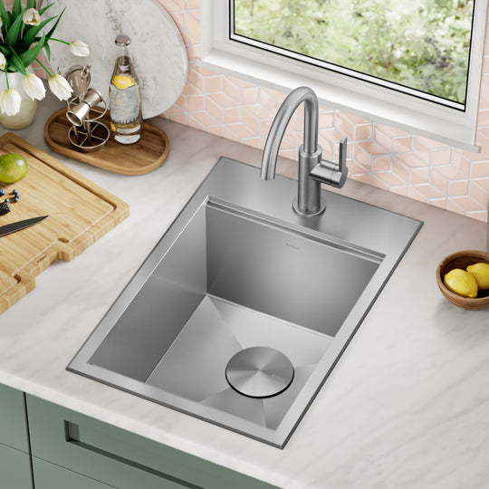 Kore Workstation Drop-In Stainless Steel Kitchen Sink