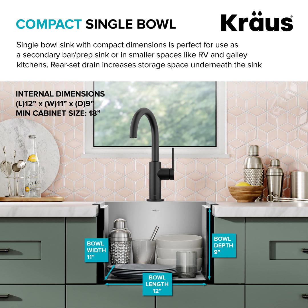 Kore Workstation Drop-In Stainless Steel Kitchen Sink