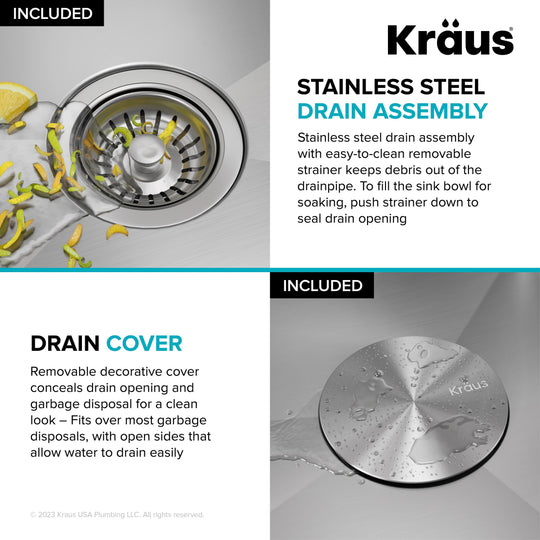 Kore Workstation Drop-In Stainless Steel Kitchen Sink