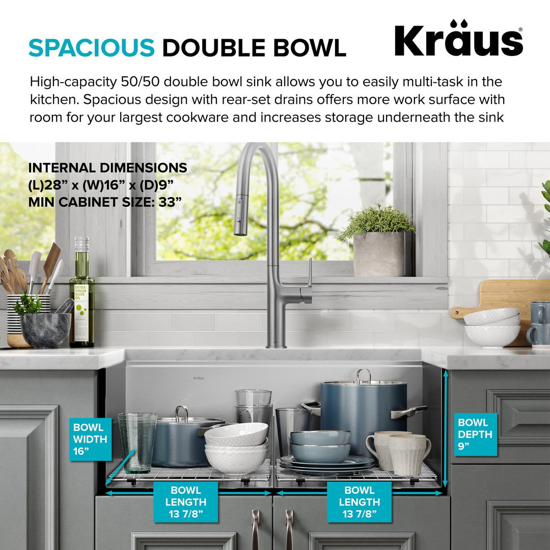 Kore Workstation Drop-In Stainless Steel Kitchen Sink