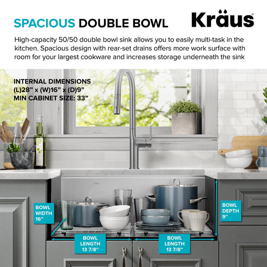 Kore Workstation Drop-In Stainless Steel Kitchen Sink