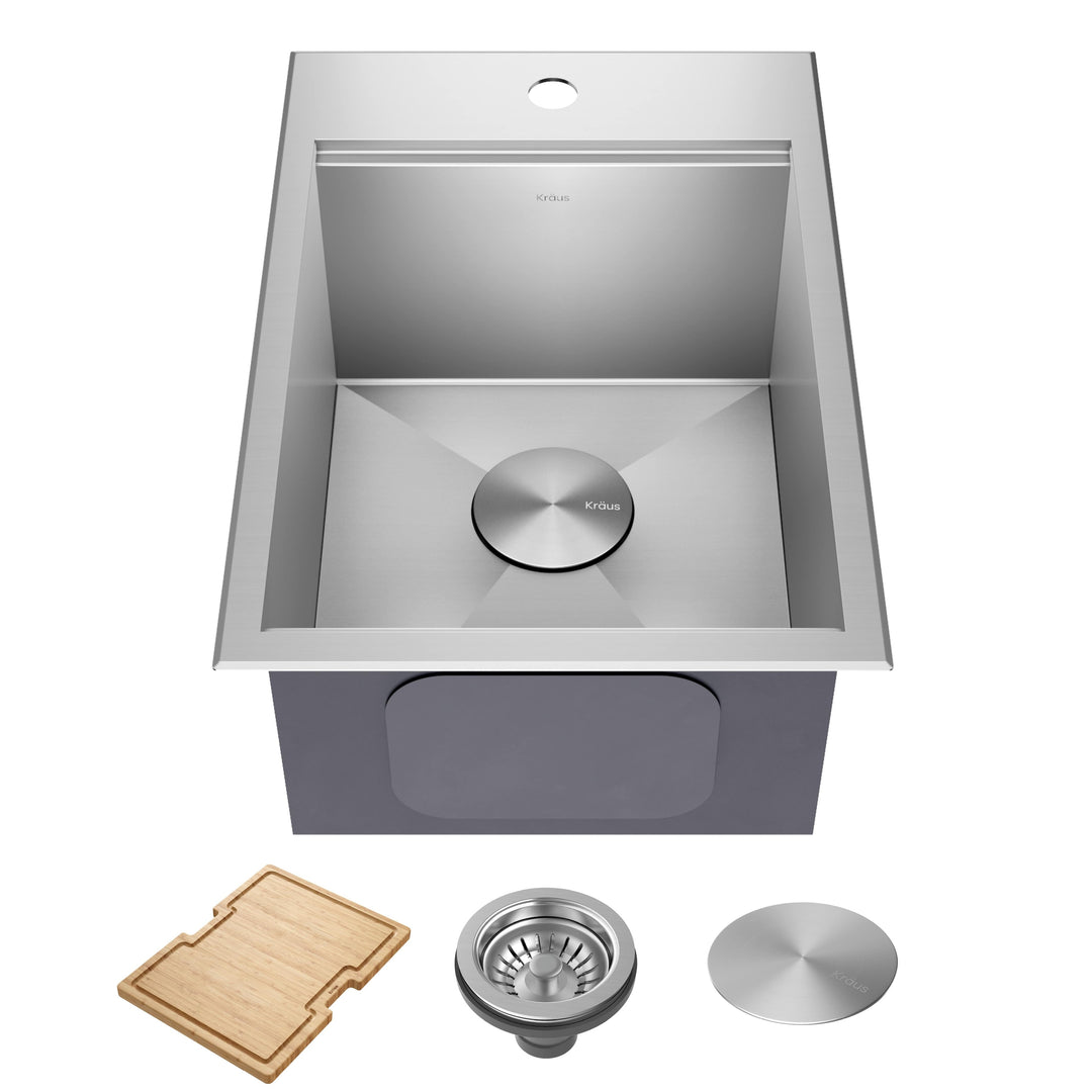 Kore Workstation Drop-In Stainless Steel Kitchen Sink