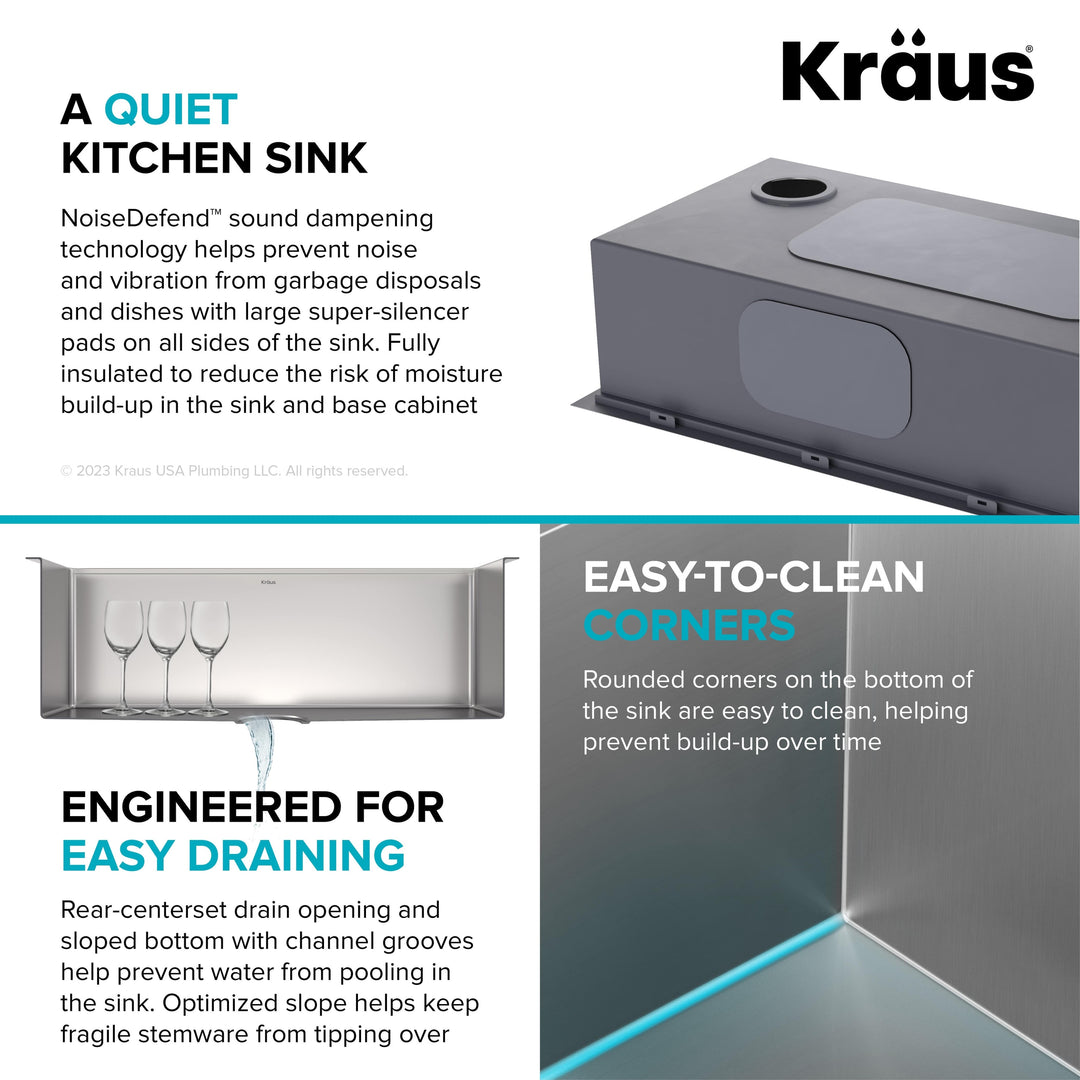 Kore Workstation Drop-In Stainless Steel Kitchen Sink