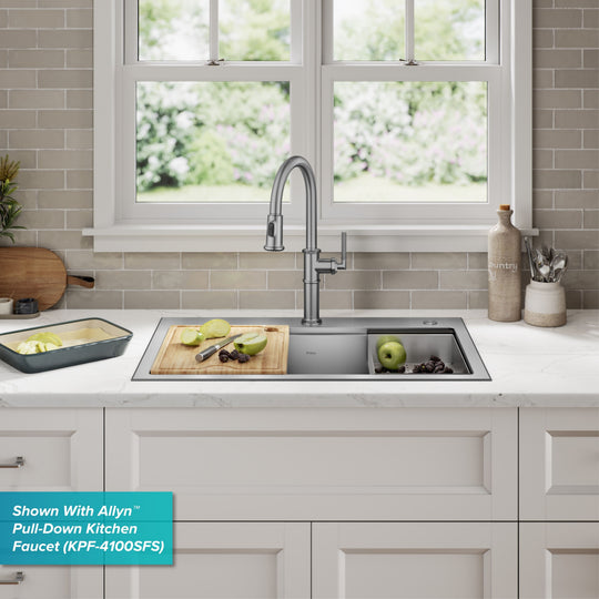 Kore Workstation Drop-In Stainless Steel Kitchen Sink