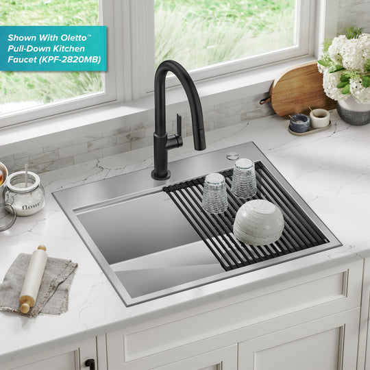 Kore Workstation Drop-In Stainless Steel Kitchen Sink