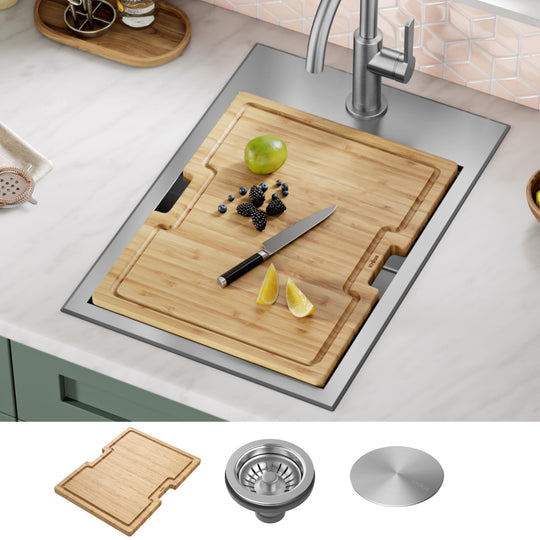 Kore Workstation Drop-In Stainless Steel Kitchen Sink