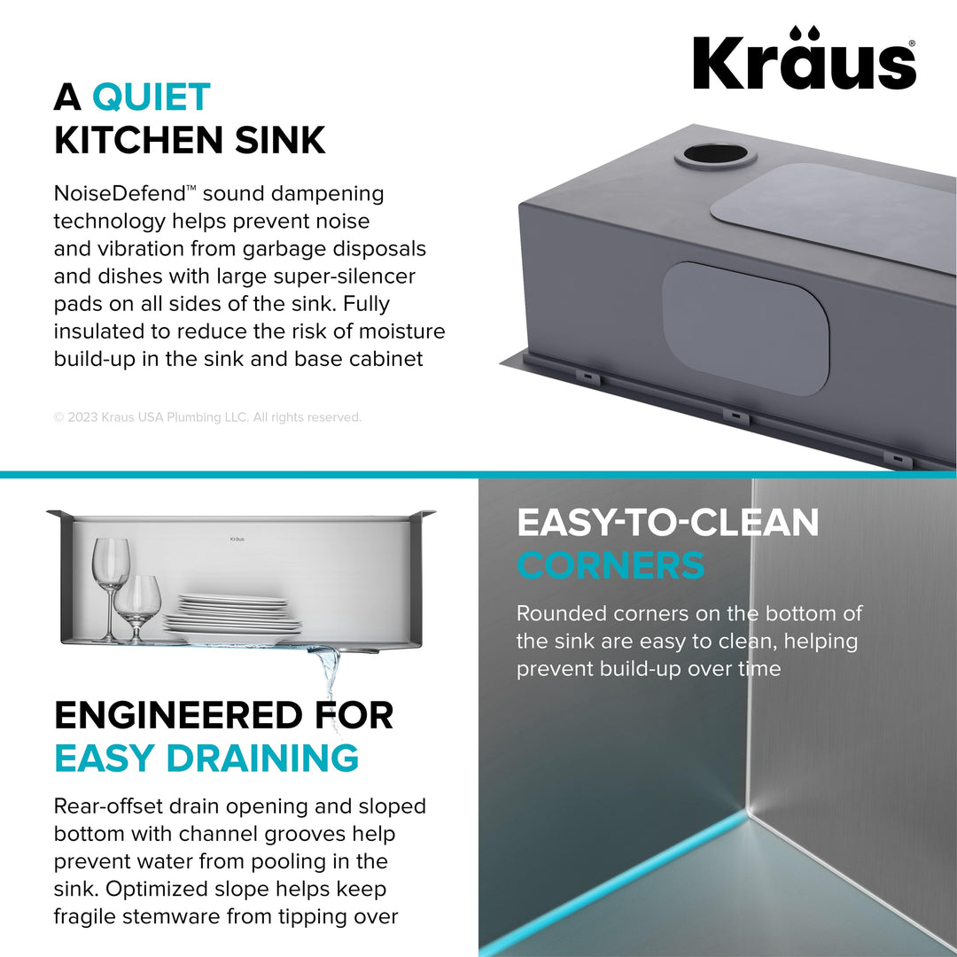 Kore Workstation Drop-In Stainless Steel Kitchen Sink