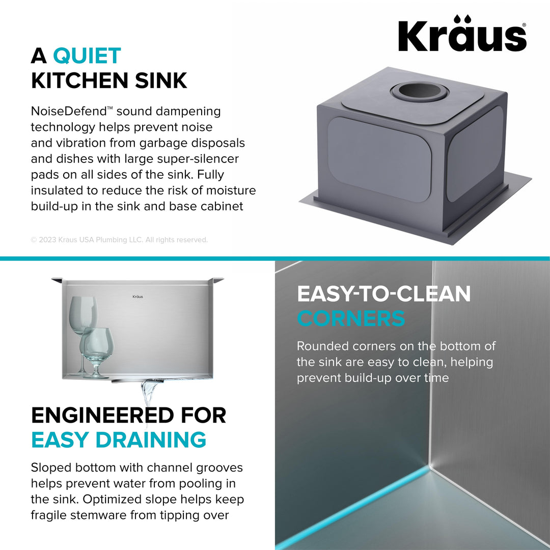 Kore Workstation Drop-In Stainless Steel Kitchen Sink