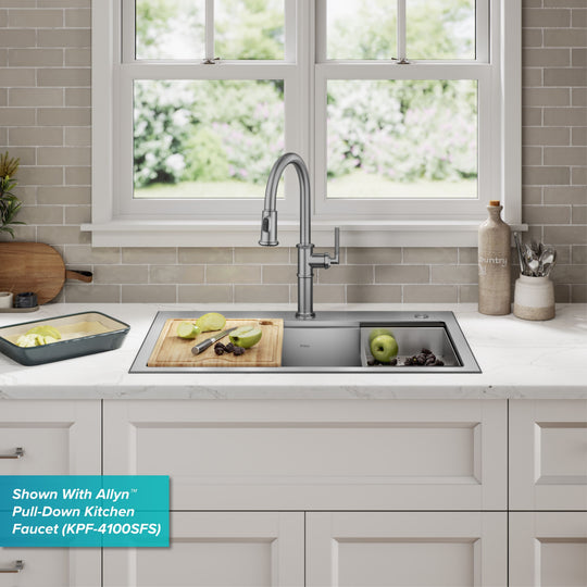 Kore Workstation Drop-In Stainless Steel Kitchen Sink