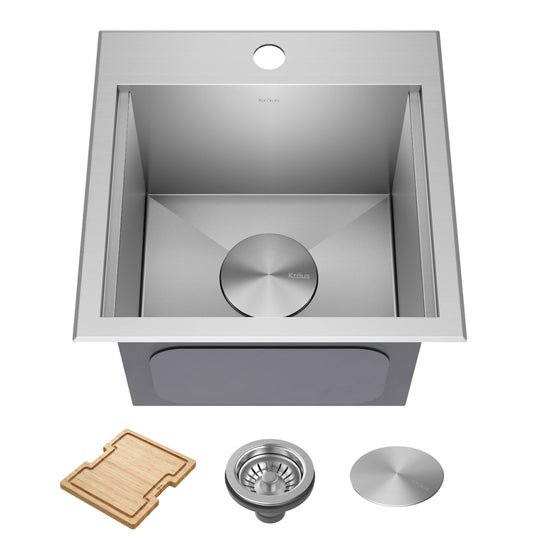 Kore Workstation Drop-In Stainless Steel Kitchen Sink