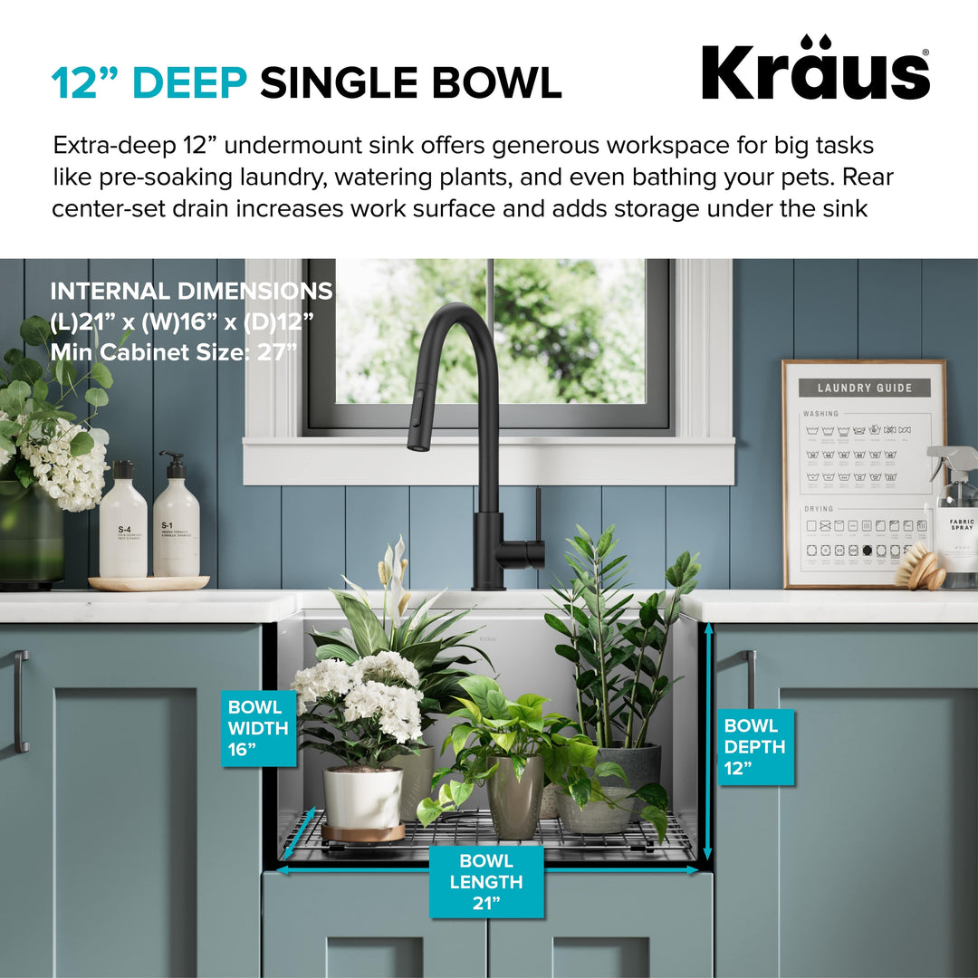 Kore Workstation Undermount Stainless Steel Kitchen Sink
