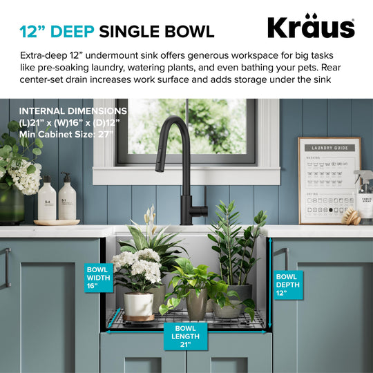 Kore Workstation Undermount Stainless Steel Kitchen Sink