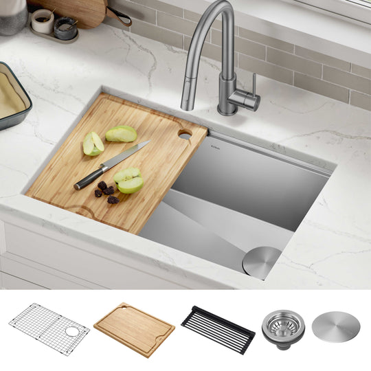 Kore Workstation Undermount Stainless Steel Kitchen Sink