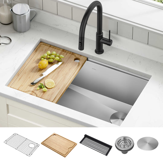 Kore Workstation Undermount Stainless Steel Kitchen Sink
