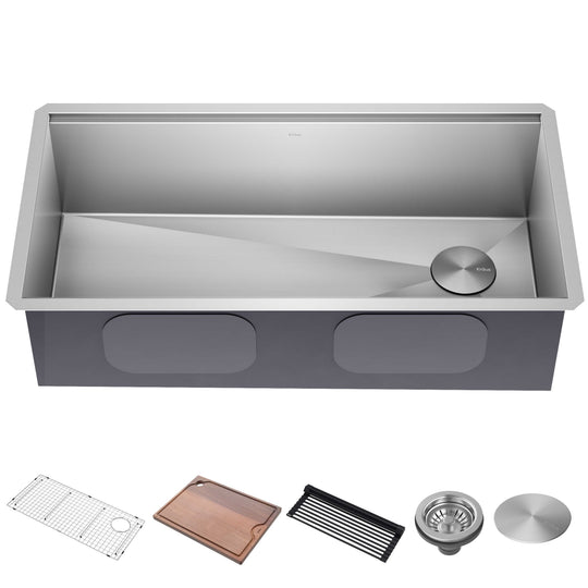 Kore Workstation Undermount Stainless Steel Kitchen Sink