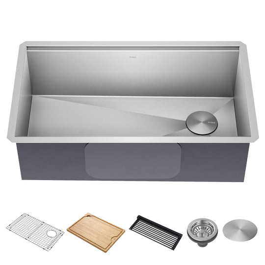 Kore Workstation Undermount Stainless Steel Kitchen Sink